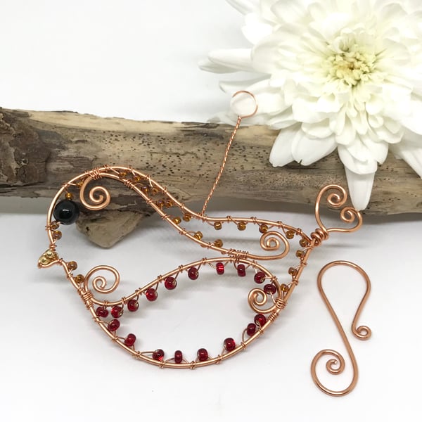 Copper Robin, Hanging Decoration