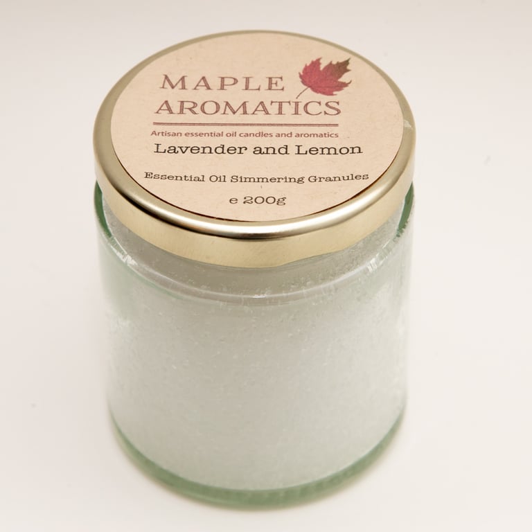 Maple Aromatics Lavender and Lemon Essential Oil Vegan 200g Simmering Granules