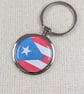 Puerto Rico Flag Keyring