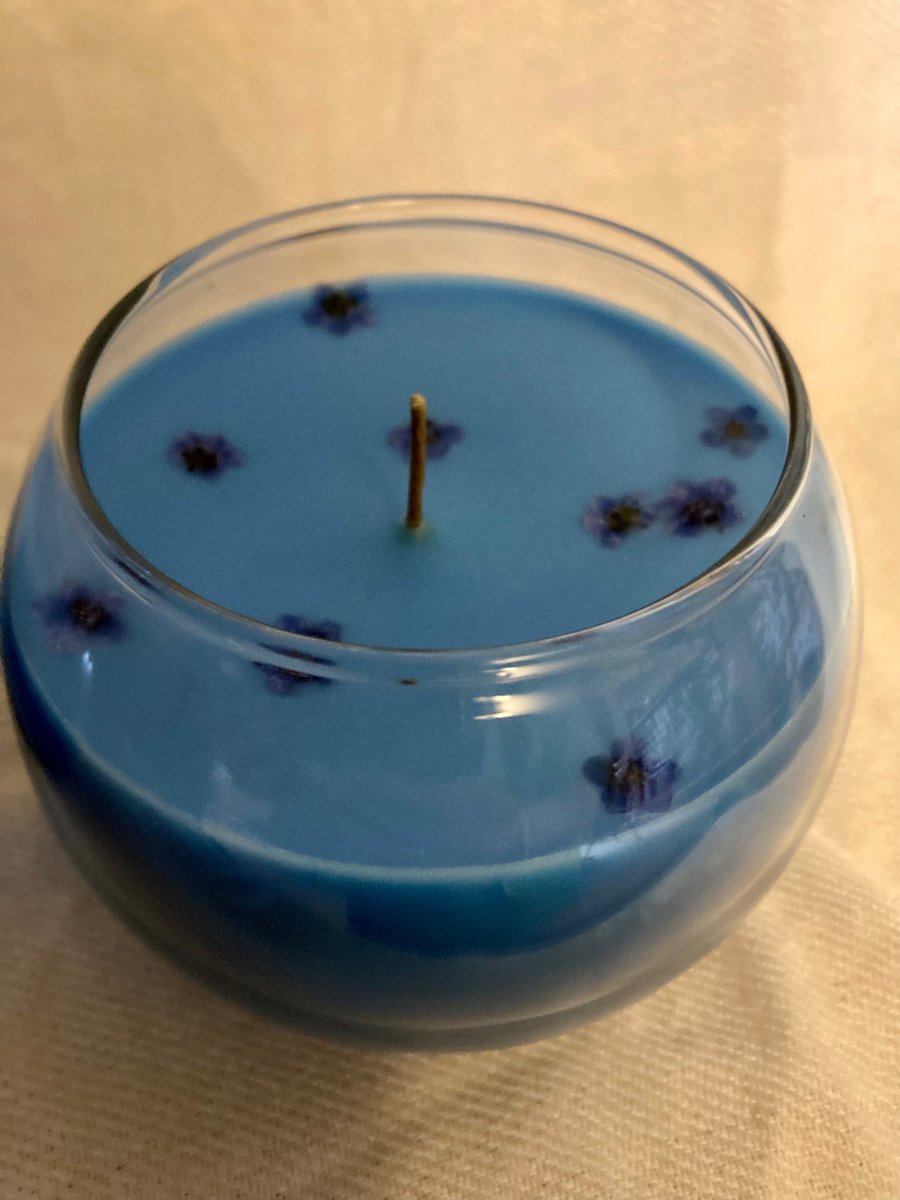 Bluebell Scented 100% Organic Soy Wax Bowl Candle