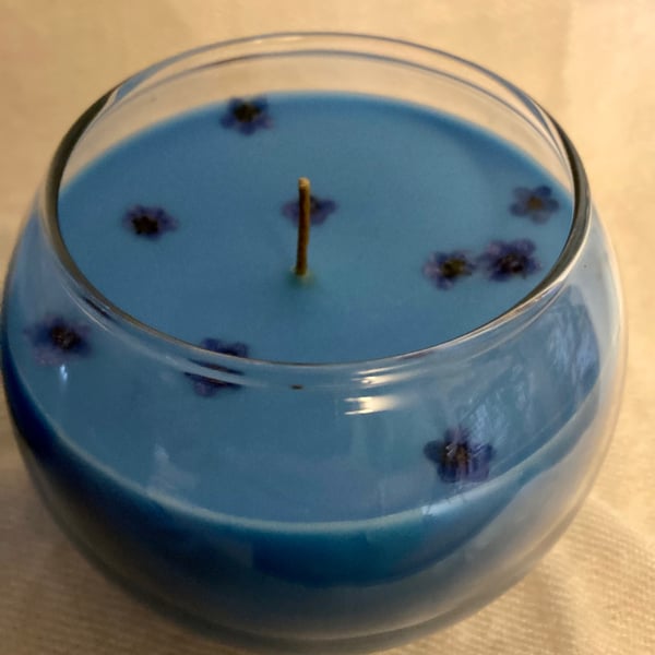 Bluebell Scented 100% Organic Soy Wax Bowl Candle