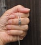 Sterling silver nugget pendant, rugged silver necklace, unisex jewellery, ARC - Image 2