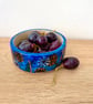 BLUE FLORAL CERAMIC STONEWARE DISH - Image 1