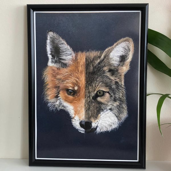 Fox and Wolf Fine Art Print