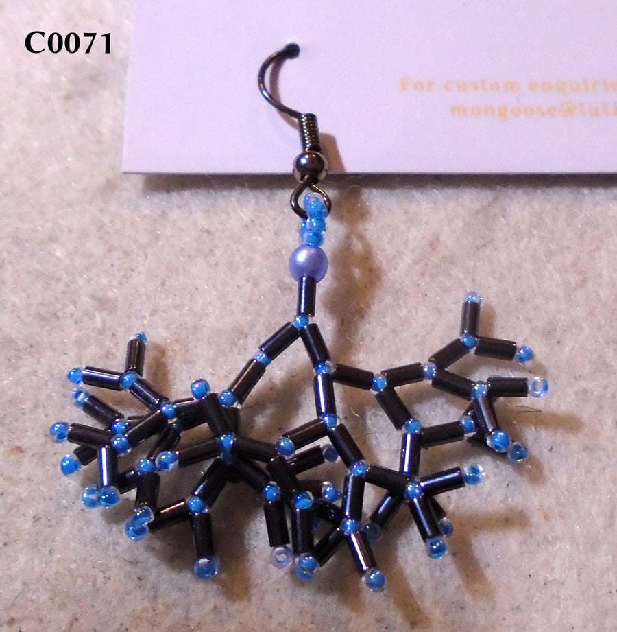 Fractal-style earrings (customisable)