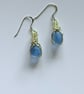 Scottish Blue Sea Glass Earrings – Handmade Drop Earrings - Coastal - Image 5