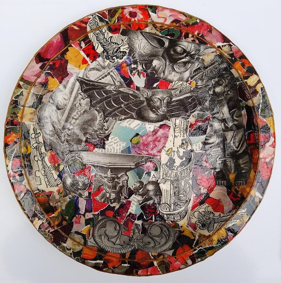 No, YOU'RE Grotesque Original Collage Plate