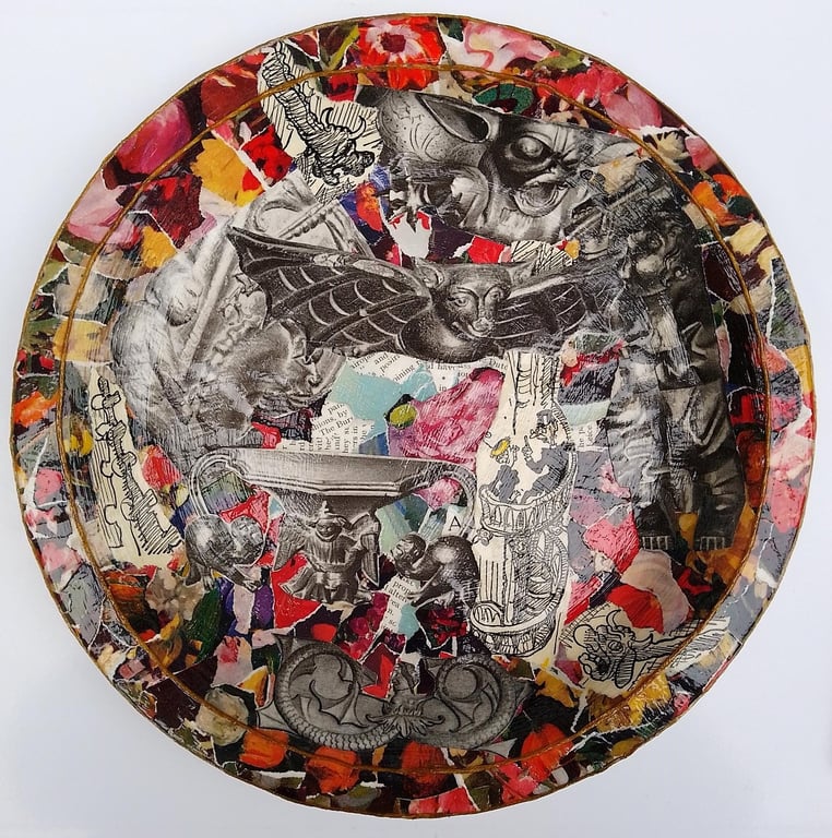 No, YOU'RE Grotesque Original Collage Plate