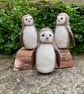 Woollen sculpture, mini owl, needle felted model - Image 6