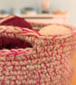 Summer seconds - Crochet project bag in pink yarns - Image 3