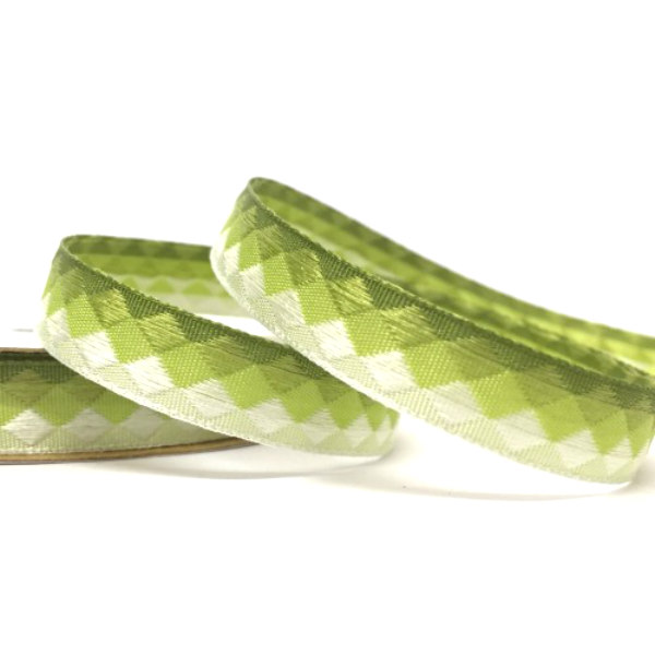 Green Facets Ribbon - 3.6 Metres - Full Reel