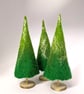 Felted Christmas tree decoration - bright greens - Image 4