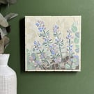 Mosaic Floral Art - Lavender Mosaic Wall Plaque 