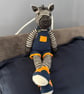 Hugo, hand knitted soft Zebra - Image 3