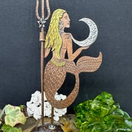 Mermaid Mixed Metal Decorative Piece