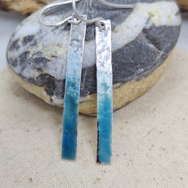 Sterling silver Enamelled Earrings 