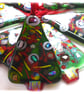 Christmas Tree Fused Glass Hanging Decoration 9cm Dichroic  - Image 3