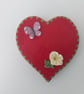 Red Heart Purple Butterfly Yellow Flower Fridge Magnet Valentines Day Gift 