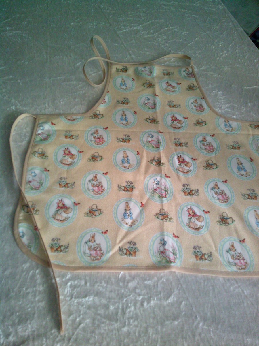 Baby Apron with Beatrix Potter Characters in Ovals