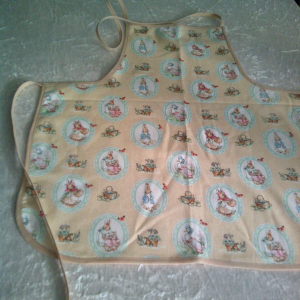 Baby Apron with Beatrix Potter Characters in Ovals