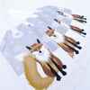 Winter Fox Christmas Gift Tags