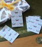 Tiger Moth Floral Stationery Set - Handmade Notebook, Cards & Gift Tags - Image 7
