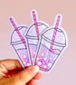 Spring Iced Coffee Die Cut Sticker, Large Latte Sticker, Spring Decal. - Image 2