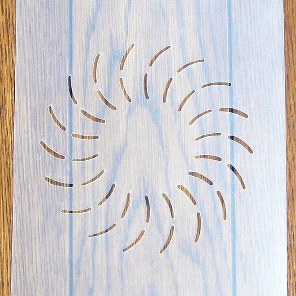 Pinwheel Quilting Stencil A5 Mask Reusable PP Sheet for Arts & Crafts, DIY