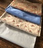 4 x Quilting Fabric Cotton Flowers and Hearts