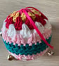 Crochet Christmas Baubles Set of 5 - Bright Colours - Tree Decorations - Image 7
