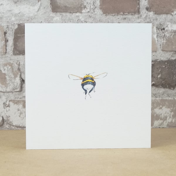 Card Bee Blank Bumble Bee Eco Friendly