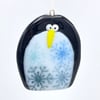 Fused Glass Penguin Decoration