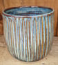 Handmade pottery carved beaker