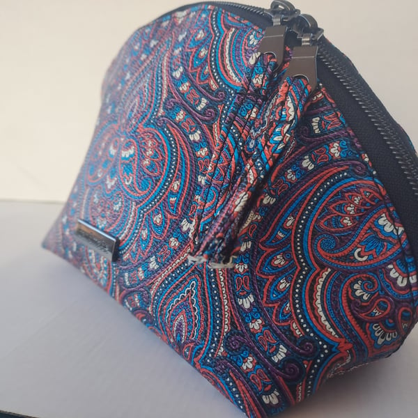 Handmade cosmetic, makeup, toiletries bag