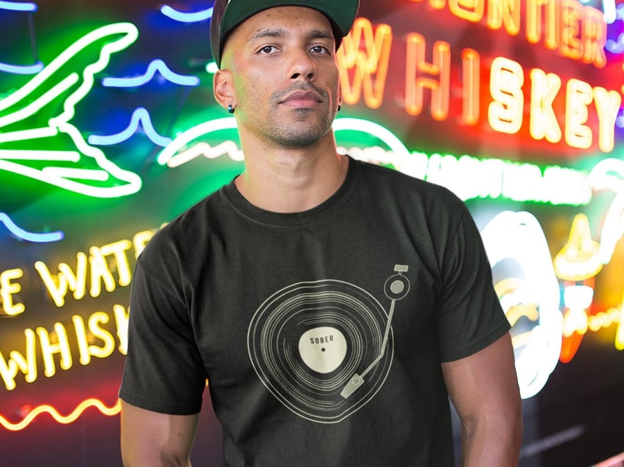 Sober Vinyl Sober Shirt, Sober gift, sober apparel, Sobriety gift for women, AA 