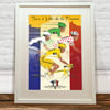 Tour De France Jerseys A3 Print