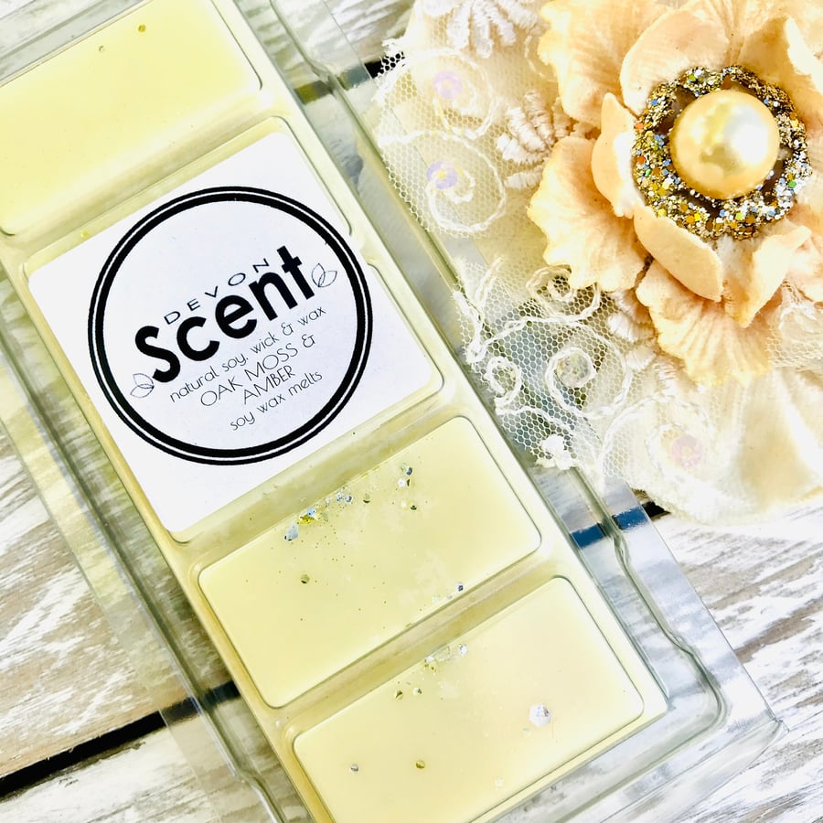 Oakmoss & Amber Snap Bar Wax Melts 