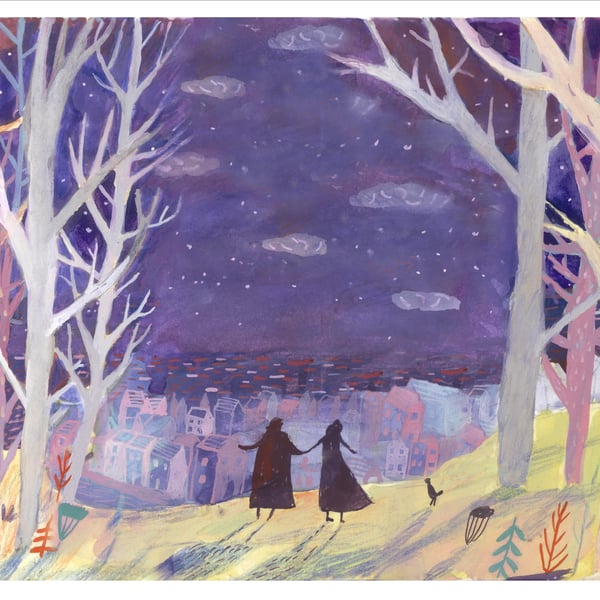 A view from Brighthelmstone 1705 A3 Print