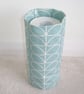 Toilet Roll Holder 3 Loo Roll Storage Basket Duck Egg Stem Leaves - Image 3