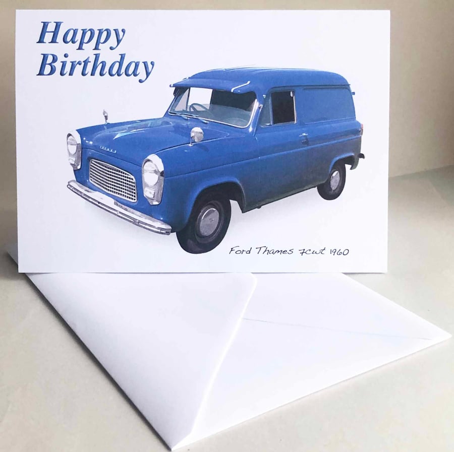 Ford Thames 7cwt 1960 - Birthday, Anniversary, Retirement, Plain Cards