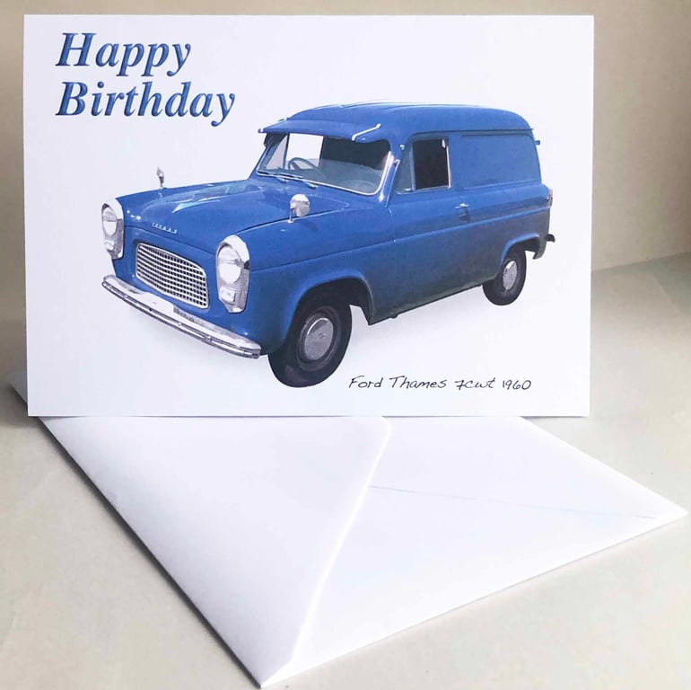 Ford Thames 7cwt 1960 - Birthday, Anniversary, Retirement, Plain Cards