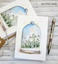 Snowdrops blank card set - 4 card set, Christmas, birthday, thank you, original  - Image 8