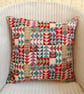 Scatter Cushion with Pad: Tapestry Arrows design Red reverse 17"(43cm) - Image 3