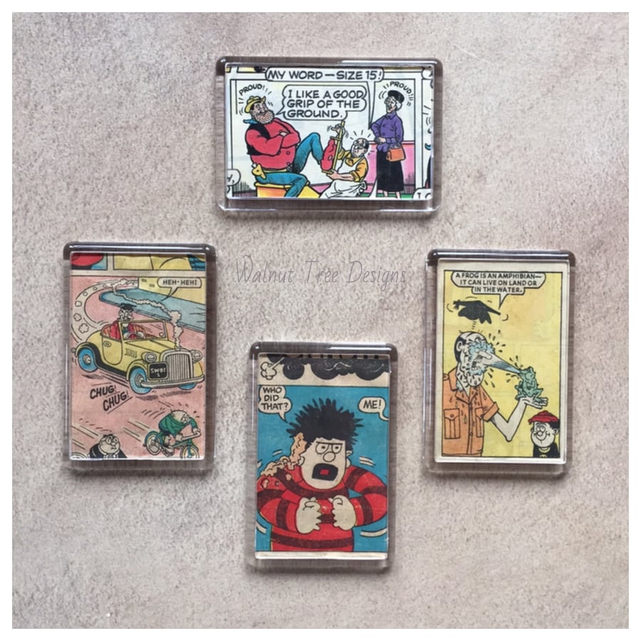 Vintage Beano and Dandy Fridge Magnet