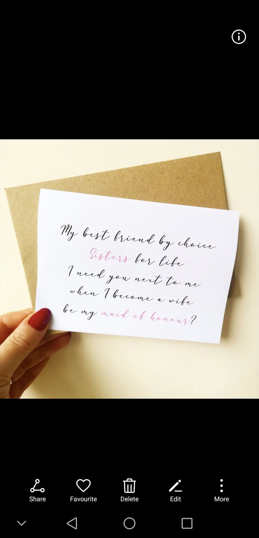Sisters For Life Wedding proposal card Will you be my Bridesmaid Maid Honour