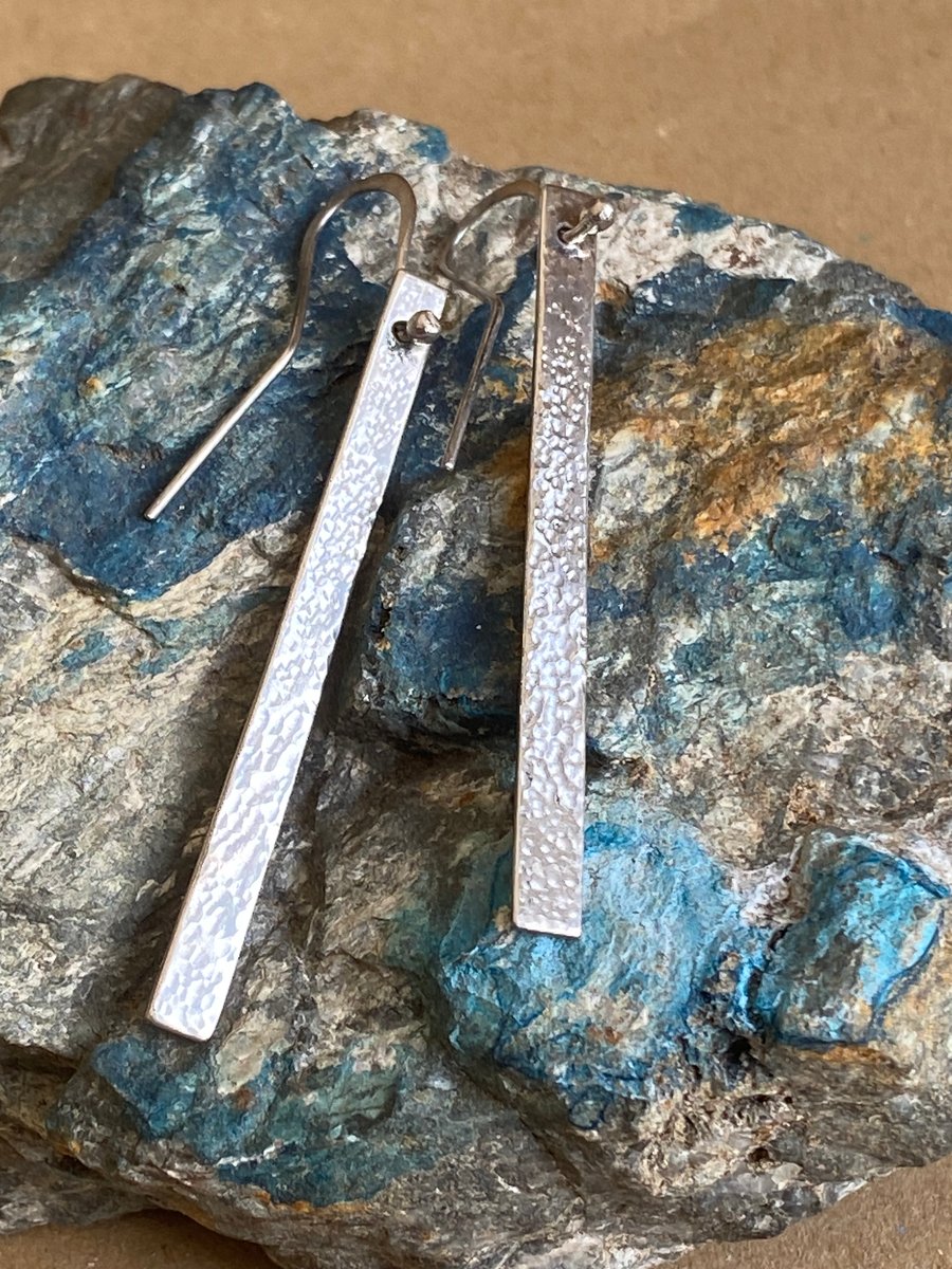 Sterling Silver drop earrings, two designs