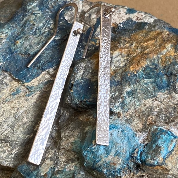 Sterling Silver drop earrings, two designs