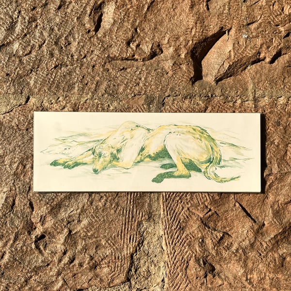 Bran Sleeping - 140x420mm Risograph Print