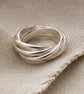 Sterling Silver Russian Wedding Bands, Promise Ring, keepsake Jewellery Gift