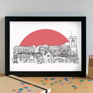 Maghull Skyline Art Print